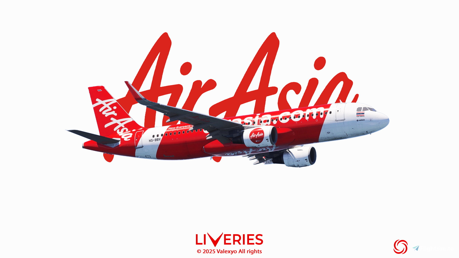 Thai Air Asia Pack w/Custom Cabin | A320SL Fenix [8K] - Image 1
