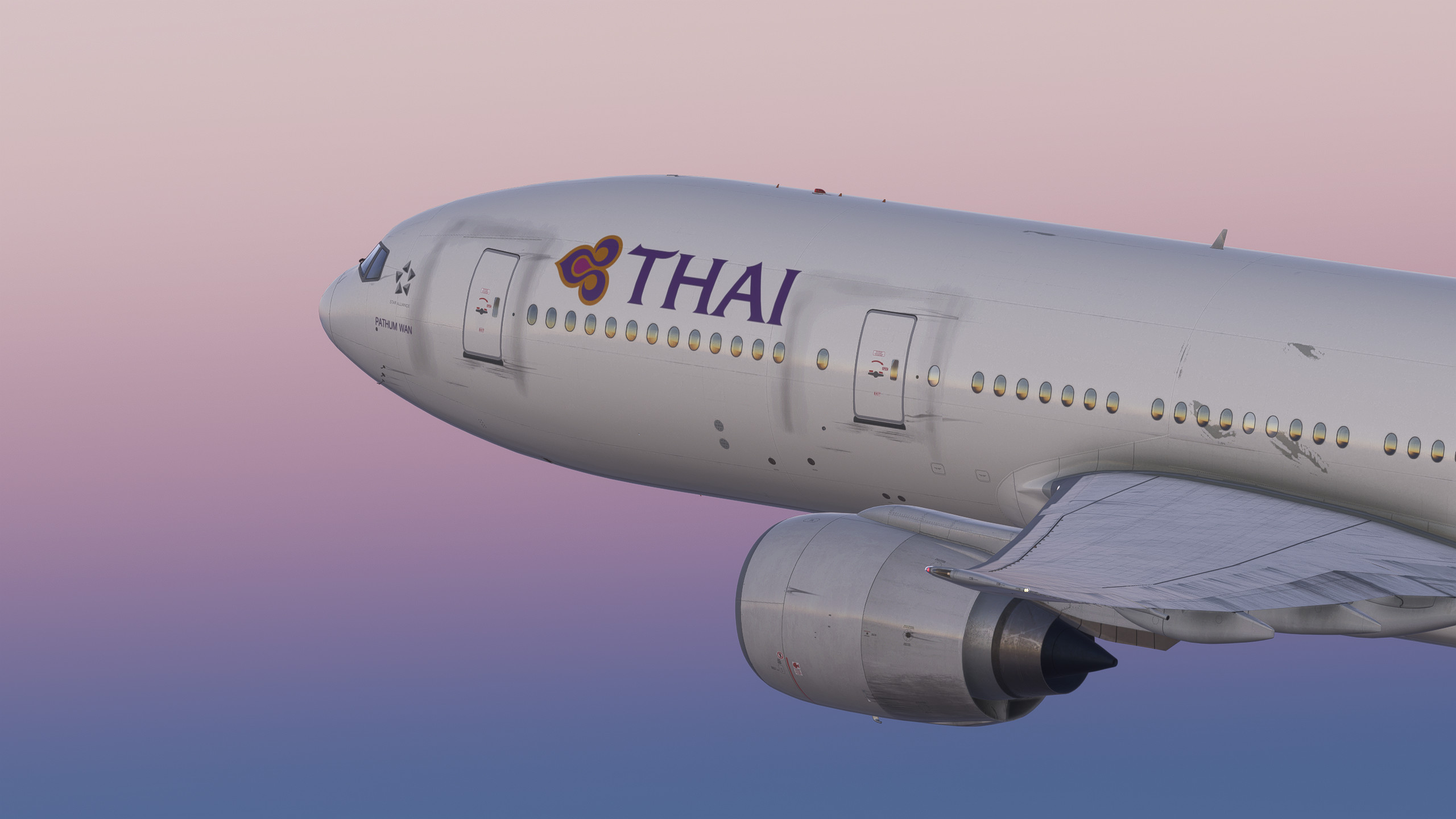 Thai Airways [HS-TJT] w/Cabin PMDG B777-200ER - Image 1