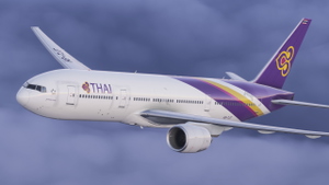 Thai Airways [HS-TJT] w/Cabin PMDG B777-200ER thumbnail 4