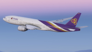 Thai Airways [HS-TJT] w/Cabin PMDG B777-200ER thumbnail 5