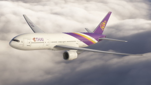 Thai Airways [HS-TJT] w/Cabin PMDG B777-200ER thumbnail 6