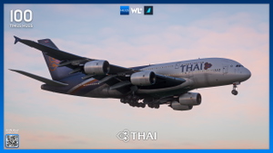 Thai Airways HS-TUE/HS-TUF (Dirty) Pack | FBW A380 | 4K thumbnail 4