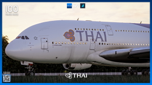 Thai Airways HS-TUE/HS-TUF (Dirty) Pack | FBW A380 | 4K thumbnail 6