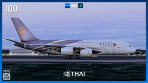 Thai Airways HS-TUE/HS-TUF (Dirty) Pack | FBW A380 | 4K thumbnail 7