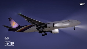 Thai Airways PMDG 777-2D7(ER) | (HS-TJR & HS-TJS) NAKHON SAWAN & PHRA NAKHON 8K thumbnail 5
