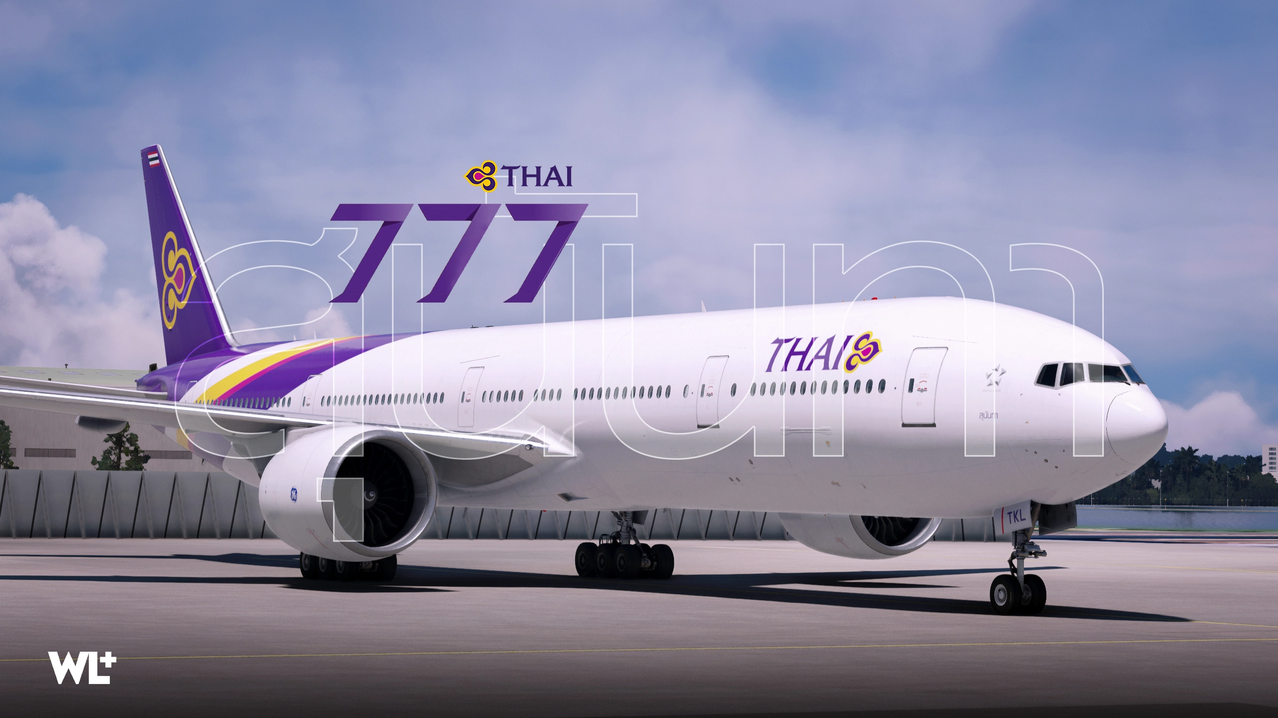 Thai Airways PMDG 777-3AL(ER) + Cabin Textures | (HS-TKL) 8K [Clean] - Image 1