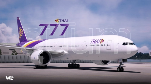 Thai Airways PMDG 777-3AL(ER) + Cabin Textures | (HS-TKL) 8K [Clean]