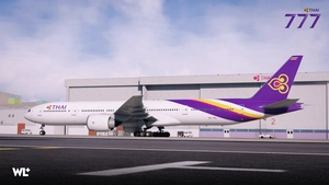 Thai Airways PMDG 777-3AL(ER) + Cabin Textures | (HS-TKL) 8K [Clean] thumbnail 4