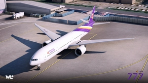 Thai Airways PMDG 777-3AL(ER) + Cabin Textures | (HS-TKL) 8K [Clean] thumbnail 5