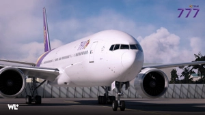 Thai Airways PMDG 777-3AL(ER) + Cabin Textures | (HS-TKL) 8K [Clean] thumbnail 6