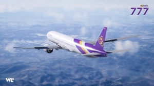 Thai Airways PMDG 777-3AL(ER) + Cabin Textures | (HS-TKL) 8K [Dirty] thumbnail 5