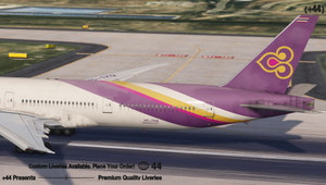 Thai Airways w/ Cabin (HS-TKQ) PMDG 777-300ER - 8K [WORN OUT] thumbnail 1
