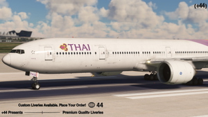 Thai Airways w/ Cabin (HS-TKQ) PMDG 777-300ER - 8K [WORN OUT] thumbnail 2