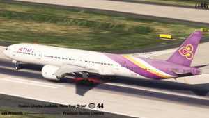 Thai Airways w/ Cabin (HS-TKQ) PMDG 777-300ER - 8K [WORN OUT] thumbnail 4