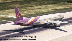 Thai Airways w/ Cabin (HS-TKQ) PMDG 777-300ER - 8K [WORN OUT] thumbnail 8
