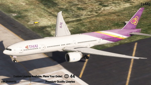 Thai Airways w/ Cabin (HS-TKQ) PMDG 777-300ER - 8K [WORN OUT] thumbnail 10