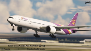 Thai Airways w/ Cabin (HS-TKQ) PMDG 777-300ER - 8K [WORN OUT] thumbnail 11