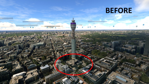 The Londdon  BT tower enhancement