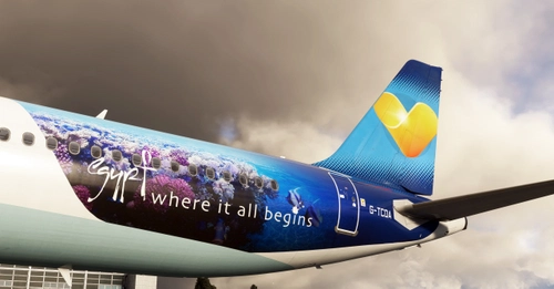Thomas Cook  G-TCDA 'Egypt - Where it all begins' Livery