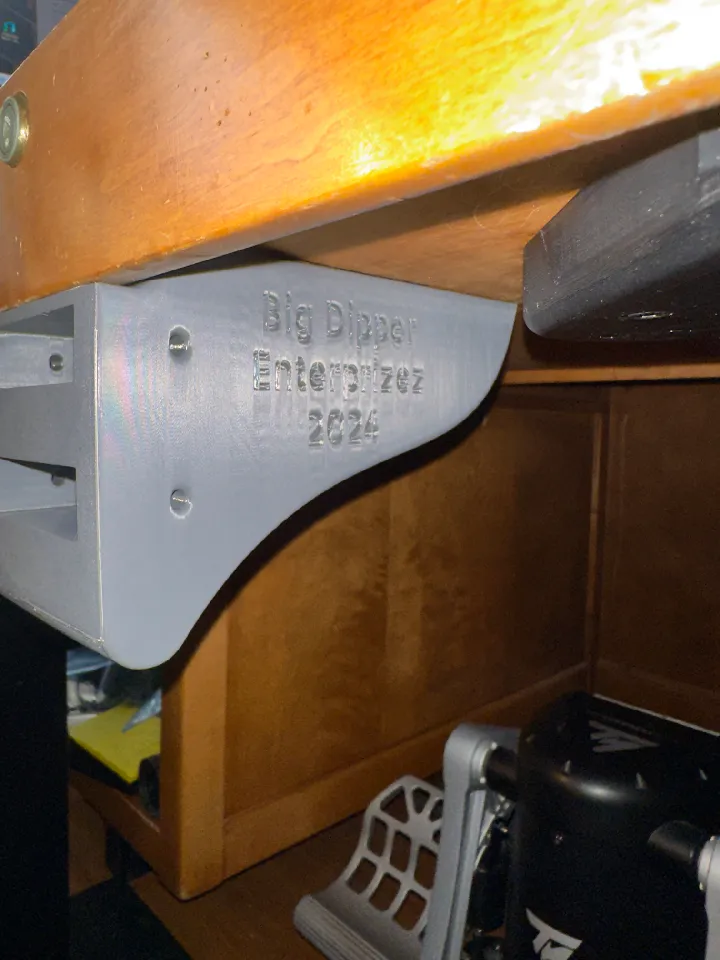 3D Printed ThrustMaster Warthog Desk/Table Stick Mount for Microsoft