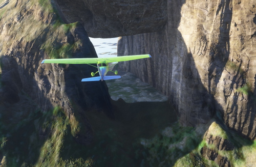 Torghatten Challenge (Can you fly through the hole?)