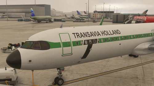Transavia Dutch PH-YHD Retro Livery Airbus A321NEO (with cabin)