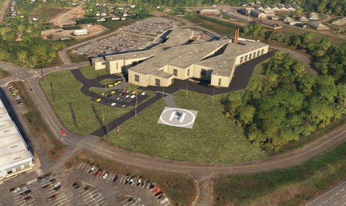 Truro (Colchester Health Centre) Heliport, Truro, Nova Scotia, Canada (Scenery Update)
