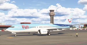 Tui Airways G-TUMZ | Asobo 737-8MAX | 8K | Catania thumbnail 2