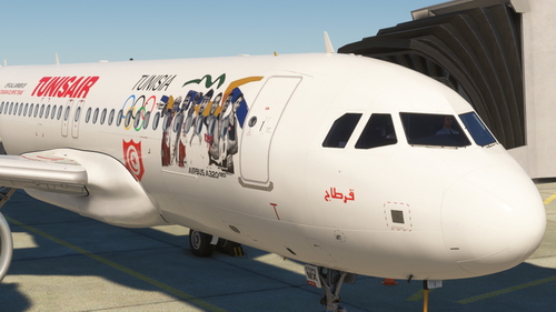 Tunisair A320-neo TS-IMX 2024 Olympics livery for Inibuilds A320N v2