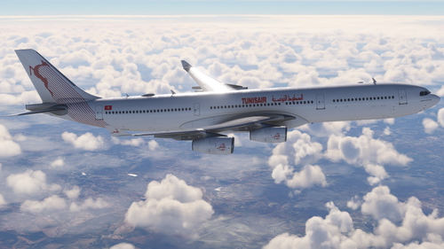 TunisAir For LVFR a-340  | 4k