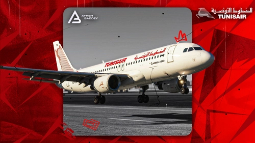 Tunisair Livery  w/Cabin  For Fenix A320 |  TS-ITA  [8K] [BFU]