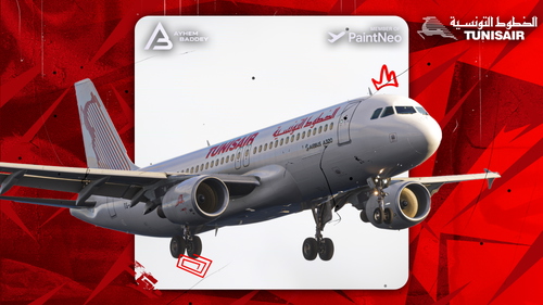 Tunisair Livery  w/Cabin  For Fenix A320 |  TS-ITB  [8K] [BFU]