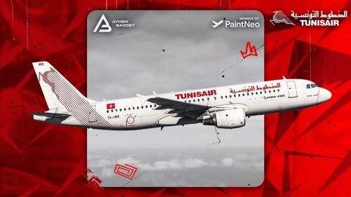 Tunisair Livery w/Cabin For Fenix A320 | TS-IMR [8K] [BFU]