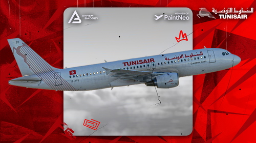 Tunisair Livery w/Cabin For Fenix A320 | TS-ITD [8K] [BFU]