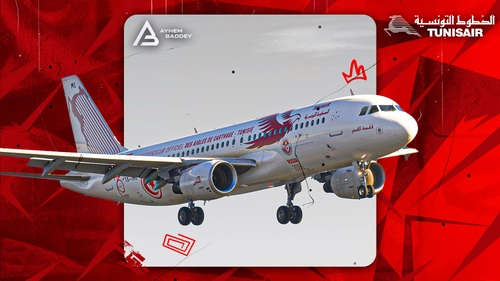Tunisair Russia World Cup 2018 Livery  w/Cabin  For Fenix A320 |  TS-IML  [8K] [BFU]