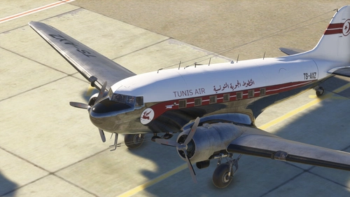 Tunisair TS-AXZ livery for DC3 MSFS2024(ONLY)