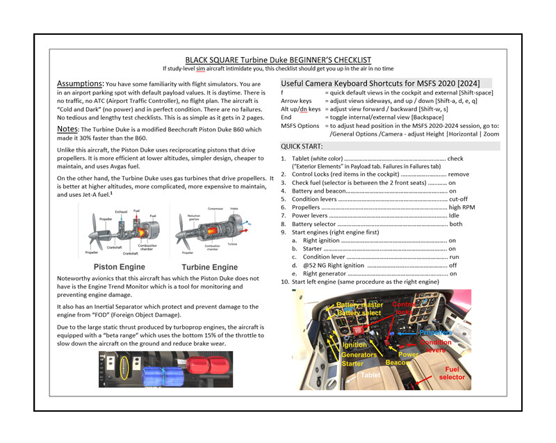 Turbine Duke Absolute Beginner's Checklist in Pictures - User