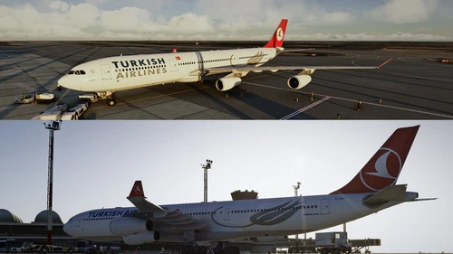 Turkish Airlines TC-JDM and TC-JDK liveries Inibuilds A340-300 MSFS2024 (with cabin)