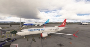 Turkish Airlines (TC-LCF / TC-LCA) | Asobo 737-8MAX thumbnail 1