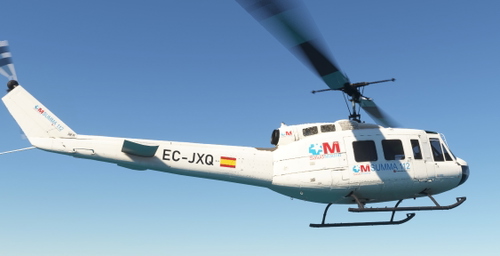 Taog's Hangar UH-1H Huey Spanish SUMMA 112 Madrid Medical evacuation (white version)