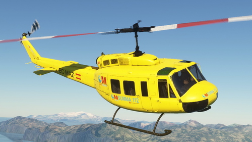 Taog's Hangar UH-1H Huey Spanish SUMMA 112 Madrid Medical evacuation (yellow version)