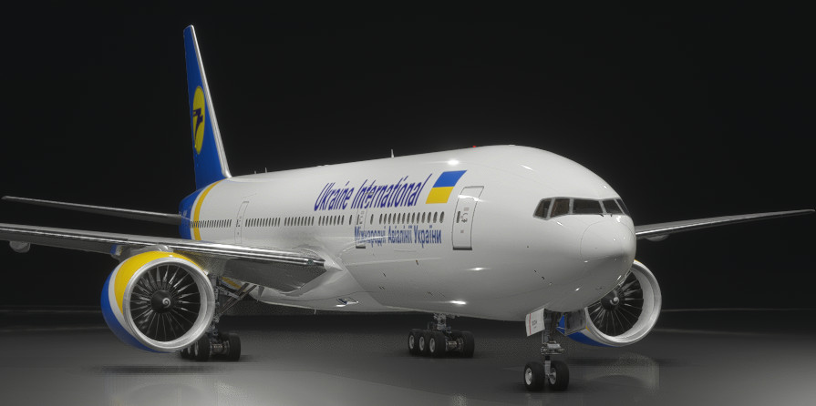 国際航空　B777-200ER UR-GOA Ukraine International Airlines (UR-GOA) - Aircraft Liveries for