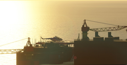 ULDP Helipad (Sea ice-resistant stationary platform "Prirazlomnaya")