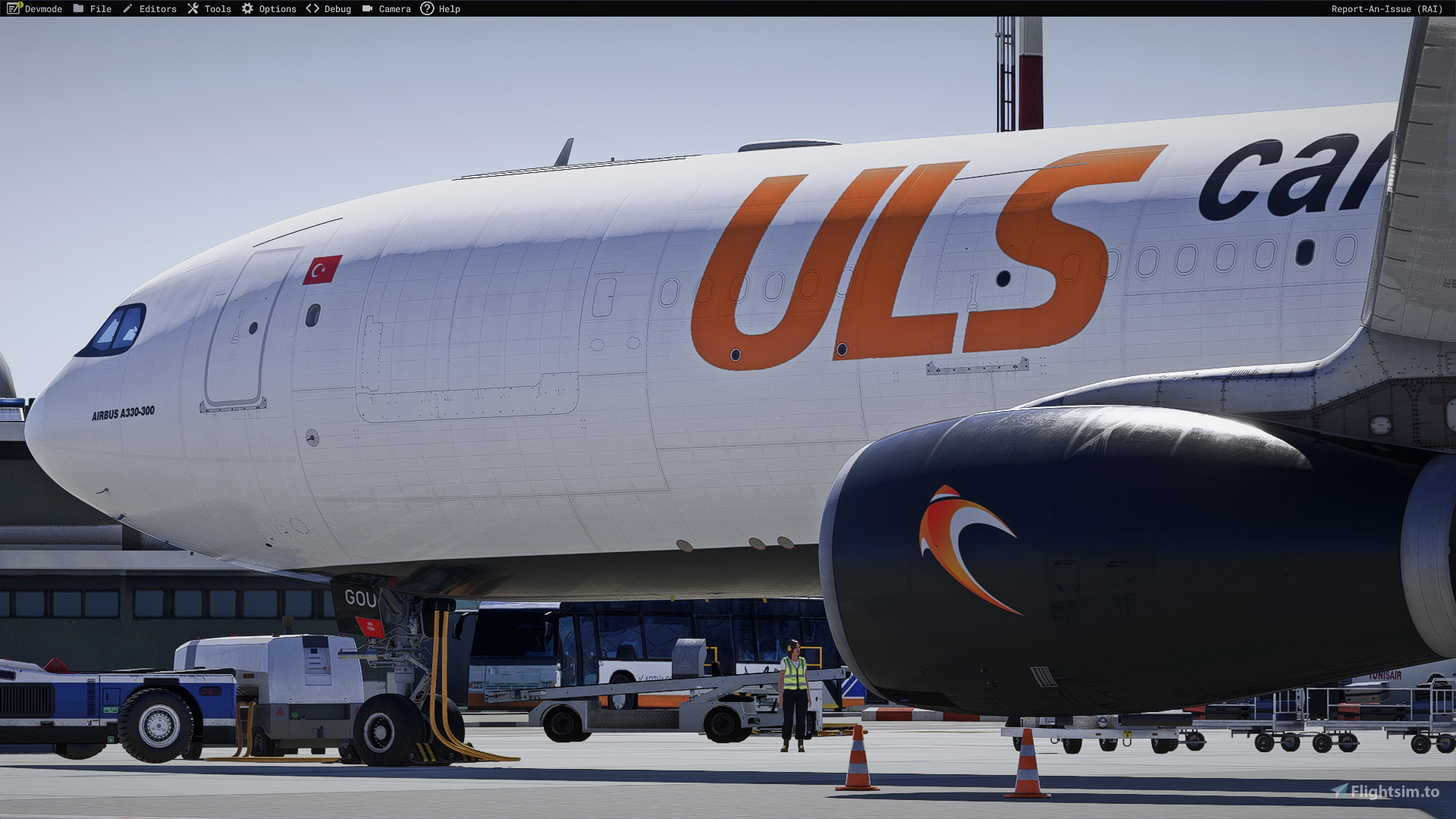 ULS Cargo TC-GOU livery Inibuilds A330-300RR P2F MSFS2024 for
