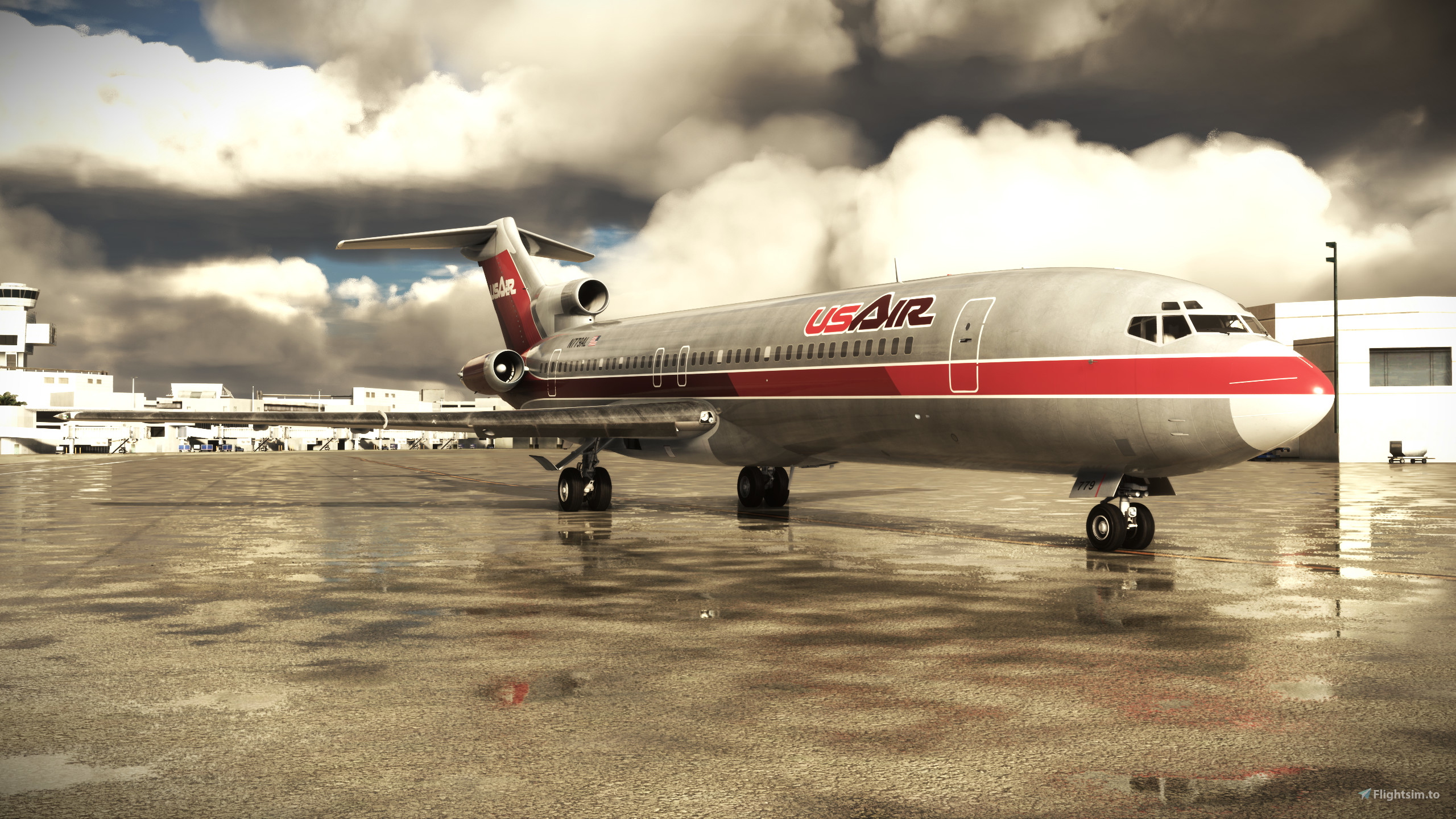 US Air (N779AL) 1980s | FlightSim Studio B727-200F Freighter