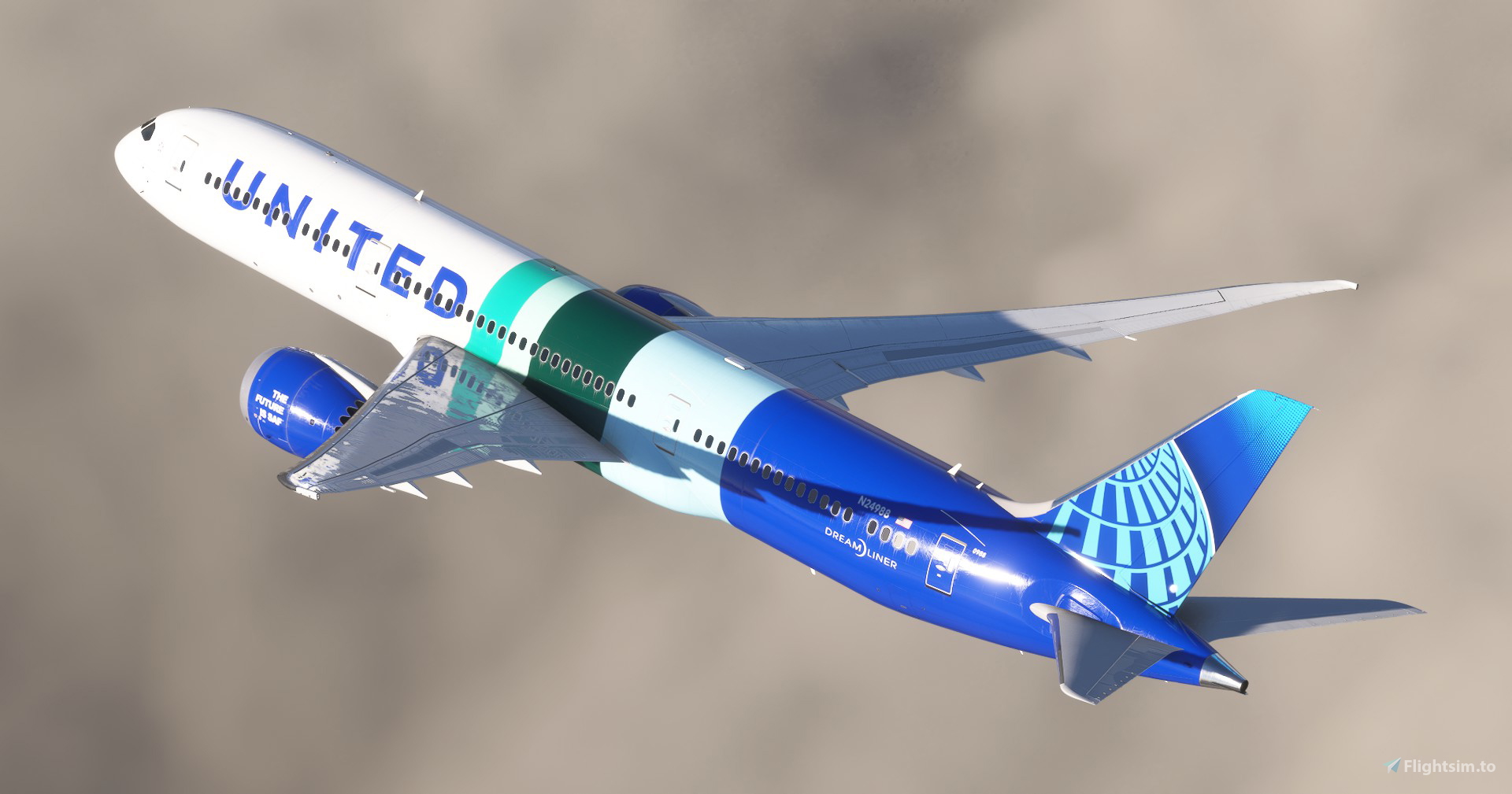 Inflight 1:200 ユナイテッド航空 B787-9 N24988 Inflight IF789UA0125 United Airlines 787-9 SAF N24988