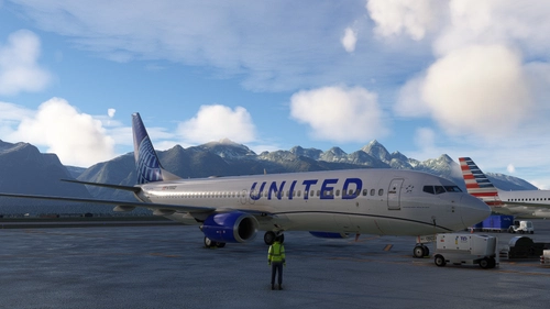 United Airlines +  New Cabin PMDG 737-800SSW Ten pack