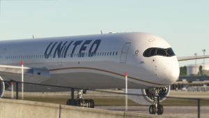 United Airlines Airbus A350-1000 WAVY Livery [Fictional] thumbnail 1