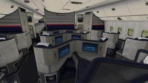 United Airlines 'Battleship Gray' [Pack] w/Cabin | PMDG B777-222 thumbnail 18