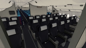 United Airlines 'Battleship Gray' [Pack] w/Cabin | PMDG B777-222 thumbnail 19